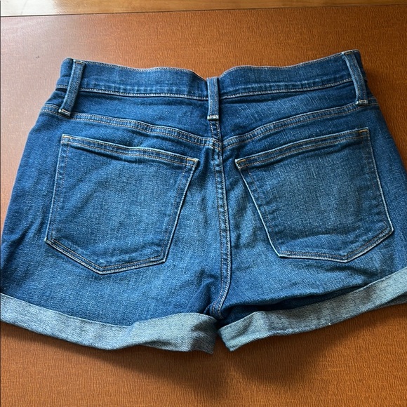 J. Crew Blue Jean Shorts High-Waisted Cuffed - Picture 4 of 8